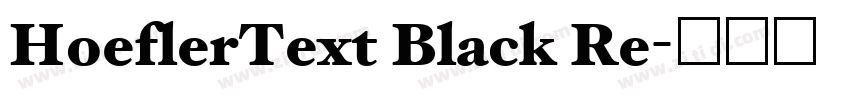 HoeflerText Black Re字体转换